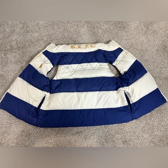 Ralph Lauren County Riders & Jockey Club Girls Reversible Puffy Vest Purple 4T - Picture 8 of 10